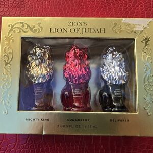 LION OF JUDAH Eau de Parfum EDP 3 Pack Mighty King, Conqueror, & Deliverer .5oz